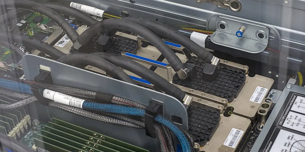 Liquid-cooled GPU nodes inside the TSUBAME 4.0 supercomputer